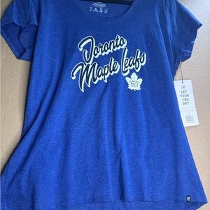 Toronto Maple Leafs Blue Women's XL NHL fan tee NWT hockey
